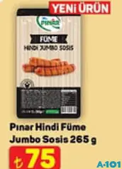 PINAR HİNDİ FÜME JUMBO SOSİS 265 G PINAR HİNDİ FÜME JUMBO SOSİS 265 G